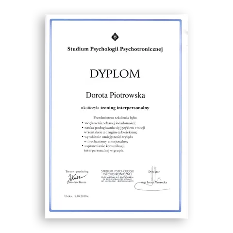 Trening interpersonalny, Studium Psychologii Psychotronicznej